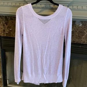 Lululemon lavender open back sweater 6